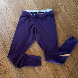 Purple Cotton Nike Leggings